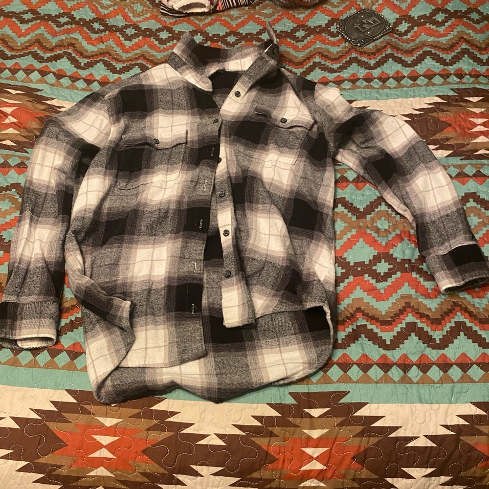 Black and white flannel